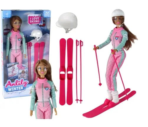 Anlily Skier Doll Ski Set Skis Anlily Skier Doll Ski Set Skis