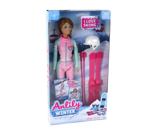 Anlily Skier Doll Ski Set Skis Anlily Skier Doll Ski Set Skis