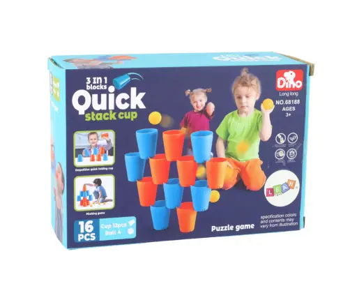Sensory Game Mugs 3in1 Creative 16 Pieces Puzzle