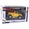Off-Road Car Battery Powered Friction Drive Metal Yellow 1:32