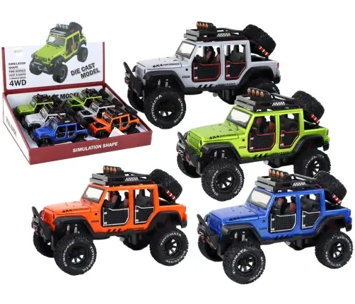 Toy Car Off-Road Vehicle 4x4 Lights Sounds 4 Colors