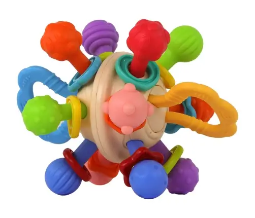 Sensory Toy Rattle Teether Ball For Babies
