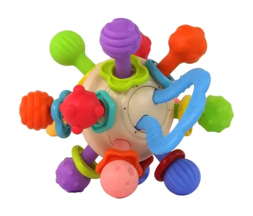 Sensory Toy Rattle Teether Ball For Babies