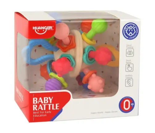Sensory Toy Rattle Teether Ball For Babies