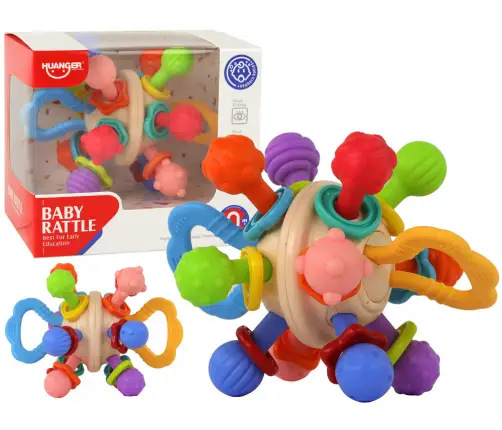 Sensory Toy Rattle Teether Ball For Babies