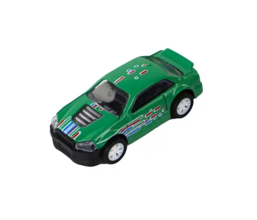 Vehicle set with friction drive in a metal housing