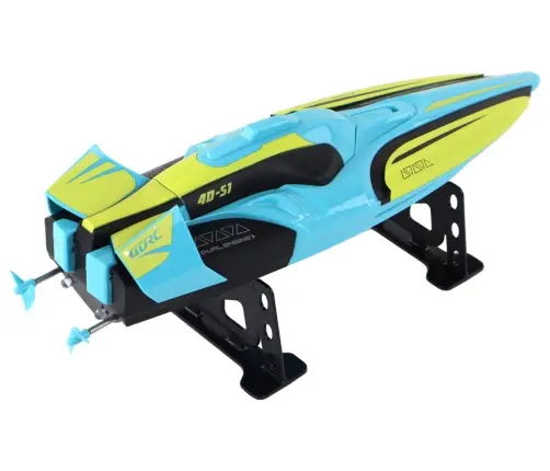 RC Water Boat 2.4G Yellow-Turquoise Waterproof Remote Control