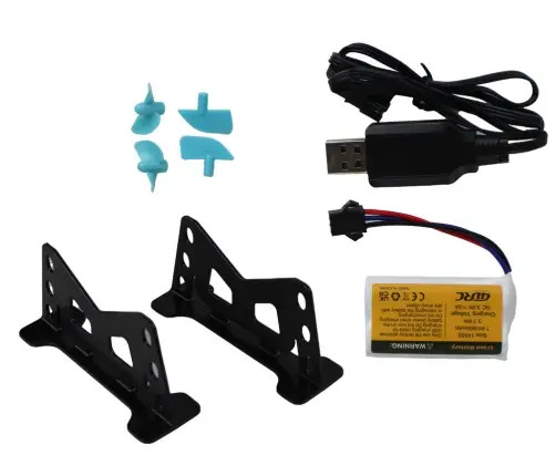 RC Water Boat 2.4G Yellow-Turquoise Waterproof Remote Control