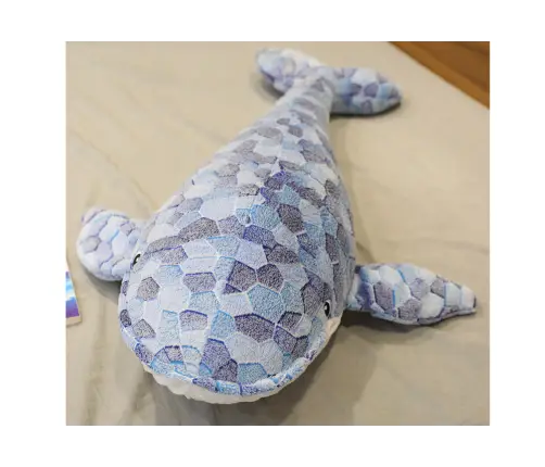 Plush Whale Mascot Gray 110 cm