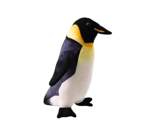 Plush Emperor Penguin mascot 35 cm