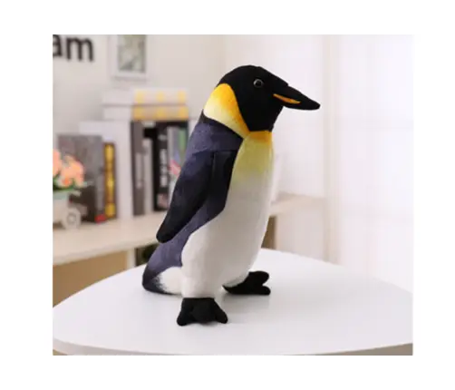 Plush Emperor Penguin mascot 35 cm