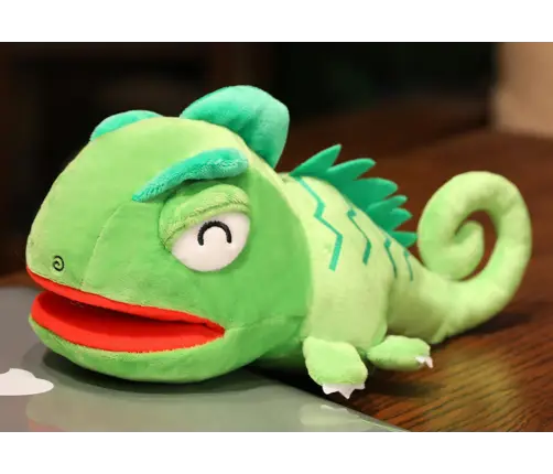 Plush Green Dragon Mascot Puppet 30 cm