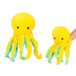 Plush Mascot Octopus Yellow Puppet 25 cm
