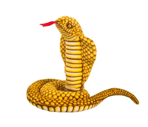 Plush Mascot Snake King Cobra Yellow 100 cm