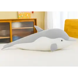 Gray dolphin plush mascot 70 cm