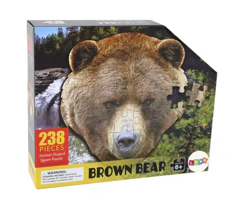 Puzzle 237 pieces Brown Bear Head Theme Puzzle 237 pieces Brown Bear Head Theme