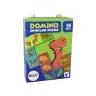 Logic Game Double-Sided Puzzle Dominoes Dinosaurs 10cm x 5cm 28 Pieces.