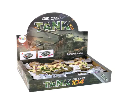 Aluminum Tank with Friction Drive, Various Colors Aluminum Tank with Friction Drive, Various Colors