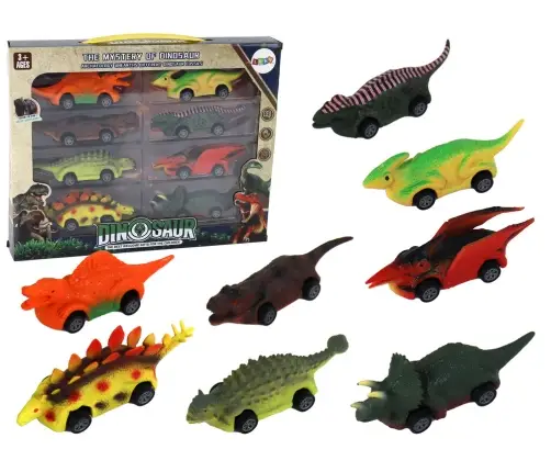 Set of springs, Dinosaurs, Colorful cars, 8 pieces Set of springs, Dinosaurs, Colorful cars, 8 pieces