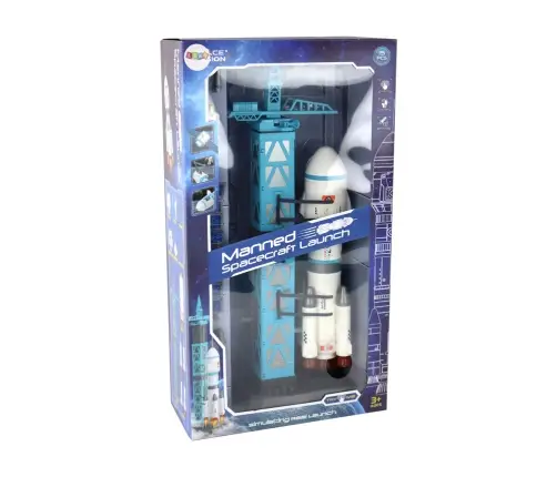 Toy Space Mission Rocket Astronauts Launcher 15 Elements