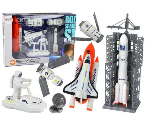 Space Set Space Mission Rocket Spaceship 8 pieces.