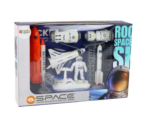 Space Set Space Mission Rocket Spaceship 8 pieces.