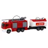 Fire Department With Trailer Fire Truck 1:16 Sounds of Light