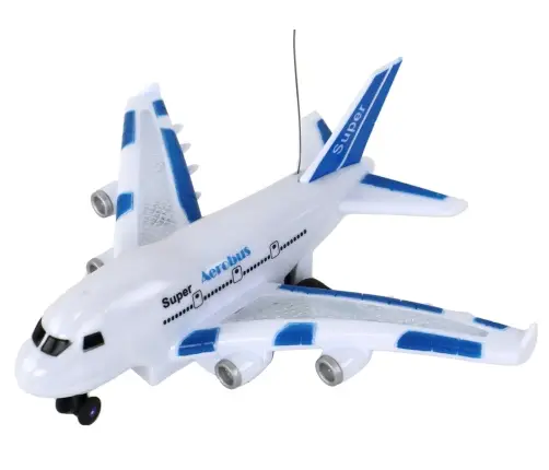RC Airplane Remote Controlled White Aerobus Remote Control Lights Sounds