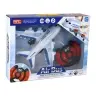 RC Airplane Remote Controlled White Aerobus Remote Control Lights Sounds