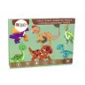 Educational Magnetic Puzzle Set With a Dinosaur Theme