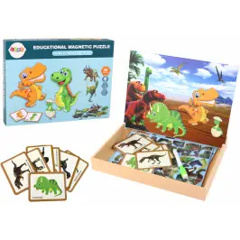 Izglītojošo magnētisko puzļu komplekts Dinozaurs