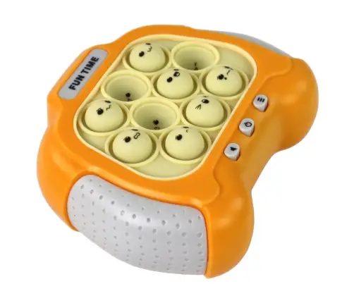 Pop It Battery Operated Sensory Game Console Lights Sounds Yellow
