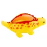 Plush Dinosaur Pencil Case Storage Box Pendant Yellow