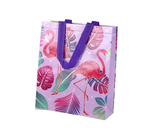Flamingos Gift Bag Purple 30.5cm x 24.5cm x 10cm Flamingos Gift Bag Purple 30.5cm x 24.5cm x 10cm