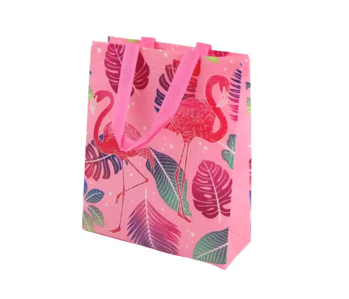 Pink Flamingos Gift Bag30.5cm x 24.5cm x 10cm Pink Flamingos Gift Bag30.5cm x 24.5cm x 10cm