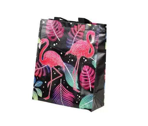 Flamingos Gift Bag Black 30.5cm x 24.5cm x 10cm Flamingos Gift Bag Black 30.5cm x 24.5cm x 10cm
