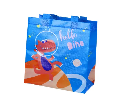 Dinosaur Gift Bag Blue 23cm x 21.5cm x 11cm Dinosaur Gift Bag Blue 23cm x 21.5cm x 11cm