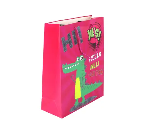 Pink Paper Gift Bag 32cm x 26cm x 10cm Pink Paper Gift Bag 32cm x 26cm x 10cm