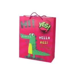 Pink Paper Gift Bag 41.5cm x 30cm x 12cm Pink Paper Gift Bag 41.5cm x 30cm x 12cm