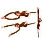 Plush Monkey Mascot with Sound, Dark Brown 60 cm