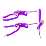 Mascot Plush Monkey with Baby, Purple 70 cm