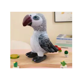 Plush Gray Parrot Mascot 20 cm