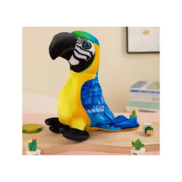 Plush Yellow Parrot Mascot 20 cm