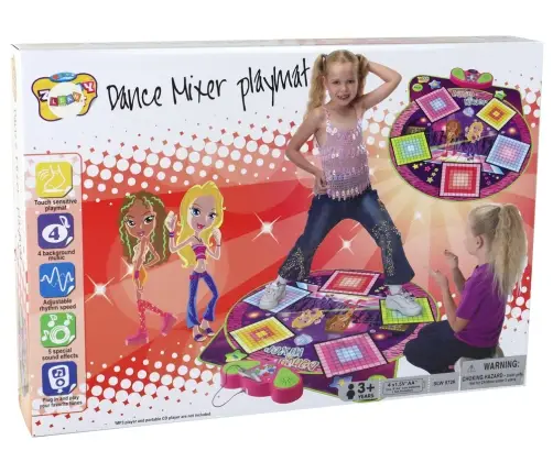 Children's Dance Mat Battery Operated Lights Sounds For Dance 91cm x 93cm Children's Dance Mat Battery Operated Lights Sounds For Dance 91cm x 93cm