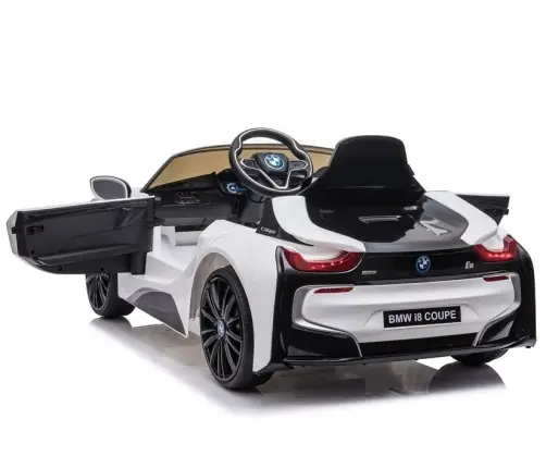 Vienvietīgs elektromobilis BMW i8 Coupe White