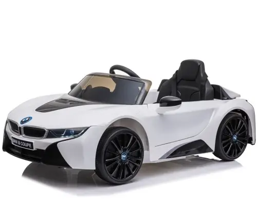 Vienvietīgs elektromobilis BMW i8 Coupe White