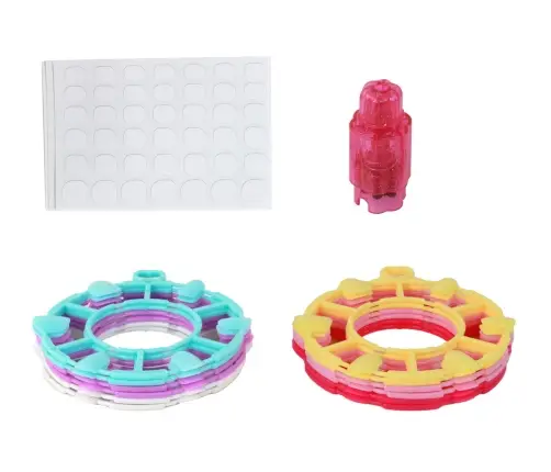 Nail Set Pink Nail Tips Stickers Diamonds Nail Set Pink Nail Tips Stickers Diamonds