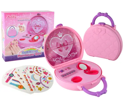 Beauty Set Suitcase With Accessories Rings Tattoos