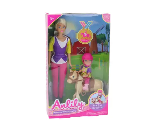 Набор кукол Anlily с ребёнком и пони Набор кукол Anlily с ребёнком и пони