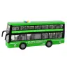 Battery Operated Double Decker Bus Lights Sounds Friction Drive Green